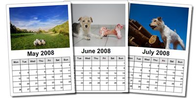 Beispiele für Kalenderblätter