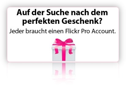 Flickr Abonnement verschenken!